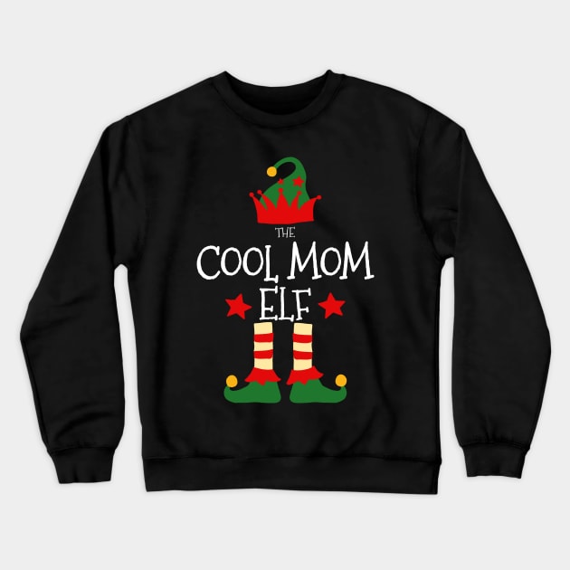 Cool Mom Elf Matching Family Group Christmas Party Pajamas Crewneck Sweatshirt by uglygiftideas